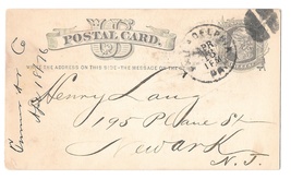 UX5 Phila PA 1876 Fancy Cork Cancel Turner Andrew Pocket Books Henry Lan... - £7.95 GBP