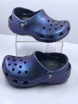 Crocs Classic Rare Black Iridescent Clog Kids Size 8/9 - £39.40 GBP
