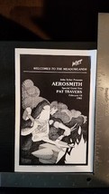 AEROSMITH / PAT TRAVERS - MEADOWLANDS FEBRUARY 13, 1983 CONCERT PROGRAM ... - $30.00