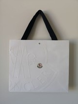 New MONCLER White Embossed Paper Gift Shopping Bag Medium 14.0&quot;x12.5&quot;x4.75&quot; - £23.39 GBP