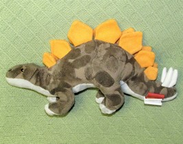 Stegosaurus Plush Adventure Planet Dinosaur 13&quot; Stuffed Animal Orange Brown Toy - £8.70 GBP