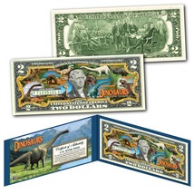 DINOSAURS That Roamed The Earth Genuine U.S. Legal Tender $2 Bill with D... - £10.99 GBP