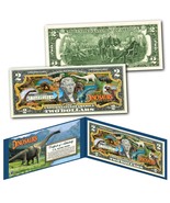 DINOSAURS That Roamed The Earth Genuine U.S. Legal Tender $2 Bill with D... - £11.17 GBP