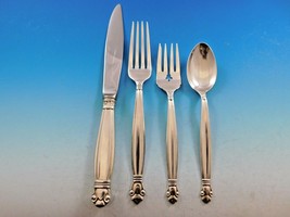 Copenhagen by Manchester Sterling Silver Flatware Set for 12 Service 53 Pieces - £1,816.17 GBP