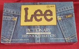 Pictionary Lee Jeans Hip Pocket Edition Game Exclusive Vintage 1988 New Sealed - £6.92 GBP