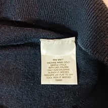 St John's Bay V-Neck Men's Blue Cotton Cashmere Blend Pullover Sweater Size XL image 4