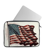 American Flag Graphic 2-Sided Print Mac Book Pro 14&quot; Sleeve - Patriotic ... - $635.62 MXN