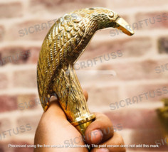 Walking Stick With Brass Bird Handle - Wooden Victorian Foldable Walking Stick. - £15.56 GBP+