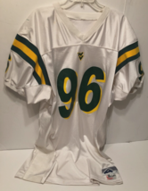 WEST VIRGINIA MOUTAINEERS #96 Betlin NCAA White Green 90s Football Jerse... - $72.72