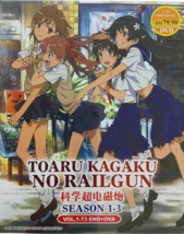 Anime DVD Toaru Kagaku no Railgun Full Series Season 1+2+3 (1-73 + OVA) Eng Dub - £29.57 GBP