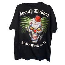 Sturgis South Dakota Rally Week 2011 T Shirt Crazy Clown Shirt Black Men... - £27.28 GBP