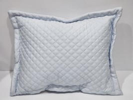 Ralph Lauren Blue Argyle/Wyatt Quilted Sateen Decorative Throw PIllow 12... - £45.93 GBP