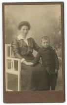 CIRCA 1870&#39;S CDV Affectionate Mother With Little Boy Meister Montabaur, Germany - £7.46 GBP