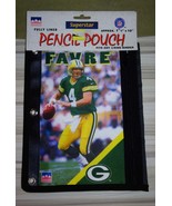 Brett Favre Green Bay Packers Pencil Pouch Case Starline 1999 - £12.58 GBP