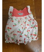 Magic Nursery Doll Outfit 1989 Cherries Romper Vintage Replacement - $92.91 MXN