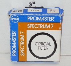 Promaster Spectrum 7 PL Filter 52mm with Original box Film or Digital - £18.92 GBP