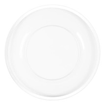 13&quot; Inch Round Clear Plastic Charger Plates with White Rim 20pcs - £47.59 GBP