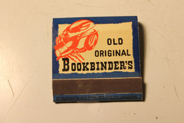 VINTAGE Resaurant Advertising MATCH BOOK Old Original Bookbinder&#39;s Philadelphia - £19.94 GBP