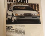 1989 Mercury Cougar Vintage Print Ad Advertisement pa11 - £5.46 GBP
