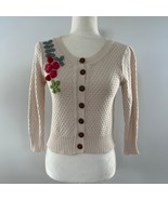 EINII Crocheted Floral Cardigan Sweater Small NWOT - £30.57 GBP