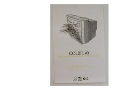 Coldplay Affiche Froid Jouer en Direct Performace Promo - $134.99