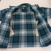 Dip RN#29360 Women's Green Flannel Plaid Button Up Fleece Shirt Jacket Size 2X image 9