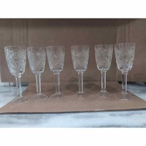 Six Vintage Waterford Crystal 3 1/2&quot; Cordial Glass - £59.35 GBP