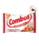 6x Bags Combos Baked Snacks Pepperoni Pizza Stuffed Crackers 1.7oz Fast ... - £11.67 GBP
