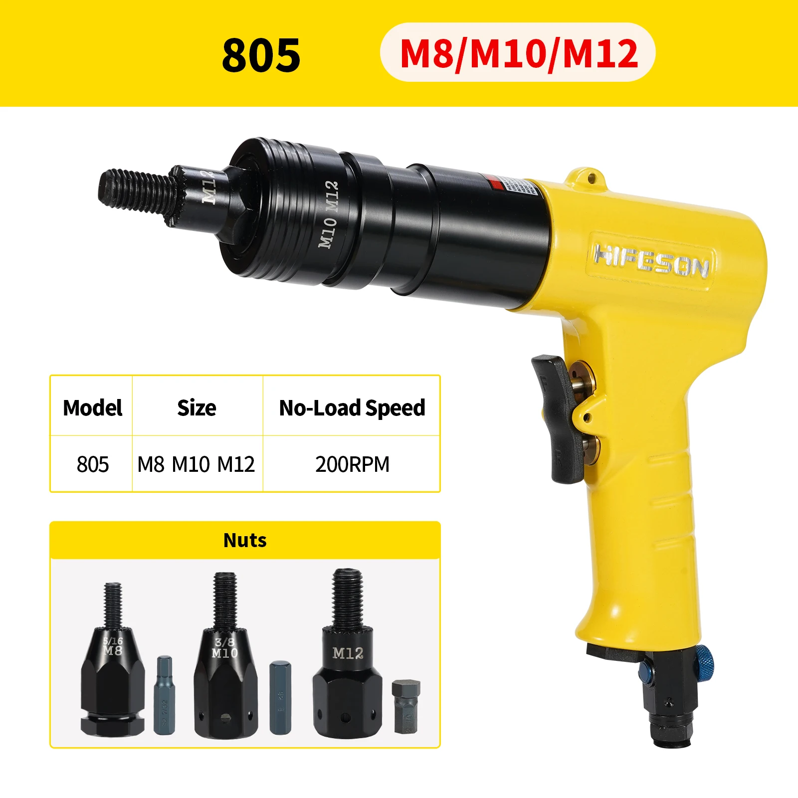 Threaded Pull Rivet Pneumatic Air Rivet Nut s Insert threaded Pull Setter Riveters Riveting ...