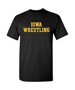 Iowa Hawkeyes Block Iowa Wrestling T-Shirt - Large - Black - £17.23 GBP