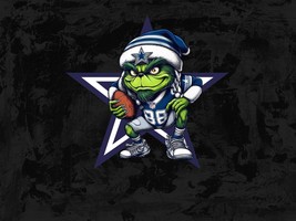 Grinch Cowboys Football PNG - Unique Sports-themed Digital Art for Football Enth - £2.39 GBP