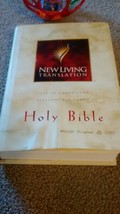 NLT BIBLE HARD BACK DUST JACKET RED LETTER NICE - $13.75