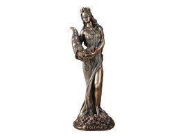Greek Goddess Fortune / Tyche /Lucκ  Cold Cast Bronze Staue &amp; Resin 18.5cm /6.1&#39; - £46.48 GBP