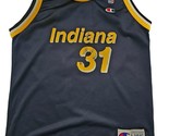 Vintage Youth Champion Reggie Miller Indiana Pacers Blue  Jersey Large 1... - $17.10