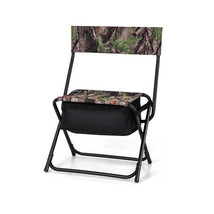 Foldable Patio Chair with Storage Pocket Backrest for Camping Hiking - C... - £71.50 GBP