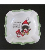 Vintage Christmas Ashtray Sweetest Seasons Greetings Penguin P Schulz Ca... - £19.45 GBP