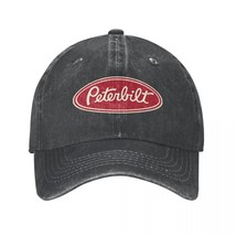 Peterbilt Truck Car Racing Vintage Unisex Baseball Caps  Washed Hats Cap Vintage - £86.37 GBP