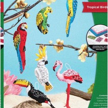 Tropical Feathered Friends DIY Ornament Kit - Crafty Felt Applique Set f... - $90.04