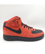 Nike Air Force 1 Mid Men&#39;s Size 9.5 University Red  Suede / Black Python - £31.54 GBP