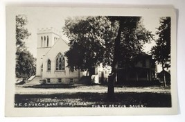 M.E. Church Lake City, Iowa RPPC Real Photo Arthur Bauer Posted 1914 - £15.74 GBP