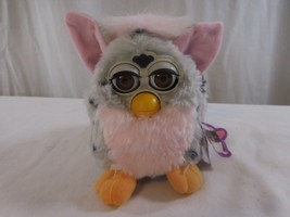 Vintage 1998 Furby Model 70-800  Grey &amp; Pink Spotted with Tag Works !!!! - $42.59