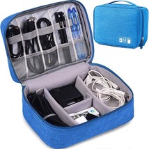 Electronics Accessories Organizer Bag, Universal Travel Digital, Blue. - $38.97