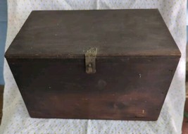 Vintage Wooden Storage Tool Box  Case  - $23.76