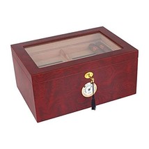 Mahogany- 100 Count Mantello Cigars Humidor, Humidor Cigar Box with Drawer for - £81.76 GBP