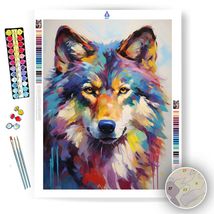 Colorful Wolf  - Paint by Numbers - $29.90+