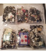 Civilian (non-military) plastic, metal buttons, some vintage; bagged 10 ... - $13.70 CAD