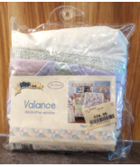 NEW KidsLine HEIRLOOM Valance 13.5x88 Pastel Satin Velvet Patchwork Baby... - €21,46 EUR