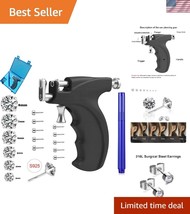 Complete Ear Piercing Kit with Sterling Silver &amp; Gun Stud Earrings - 16 ... - $39.00