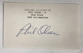 Phil Olsen Signed Autographed 3x5 Index Card #2 - Football - £7.83 GBP
