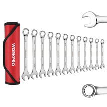 WORKPRO 12-Piece Combination Wrench Set, SAE 1/4"-7/8", Premium Cr-V Wrench Sets - £39.95 GBP